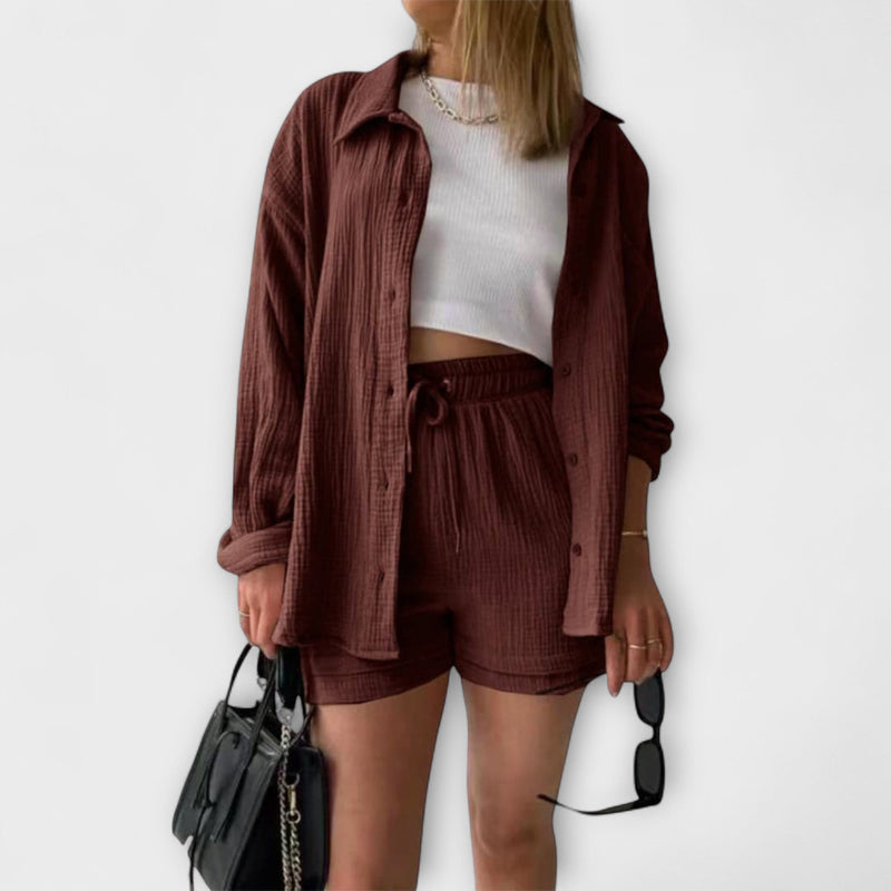 Roselina | Top și pantaloni eleganți