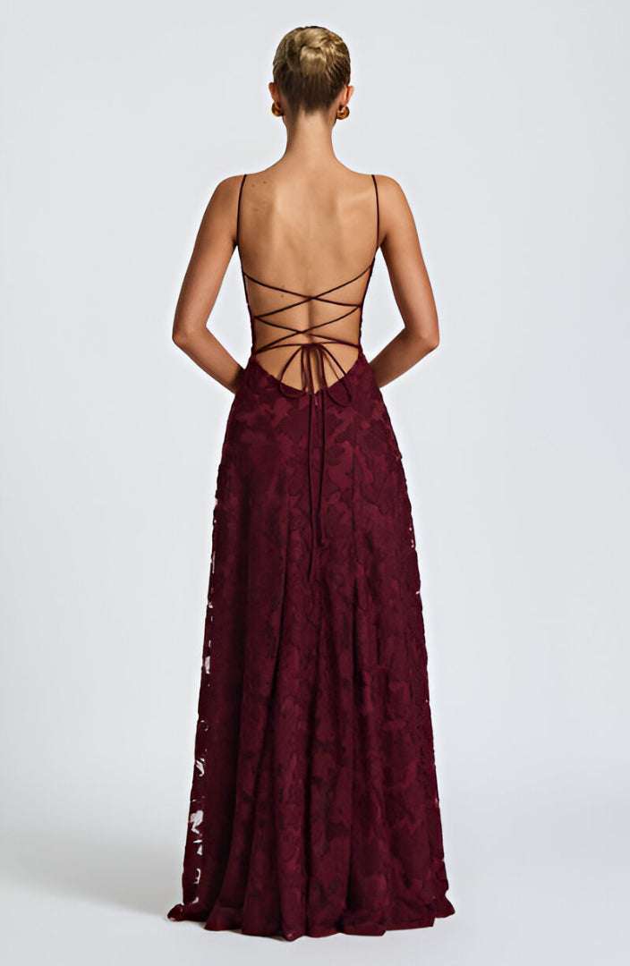 Franciszka™ | Rochie lungă din dantelă