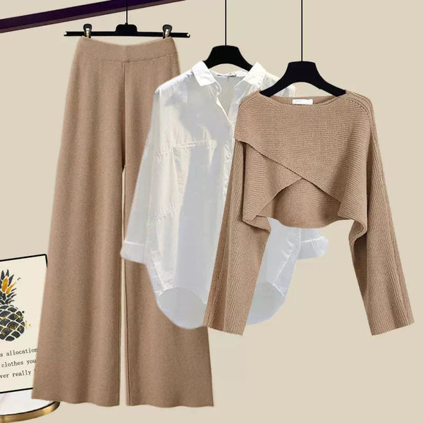 Elle™ | Set comod din trei piese cu mâneci lungi