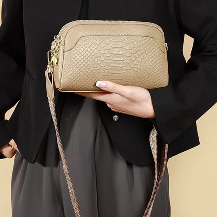 Olivia™ Farmec Elegant | Geantă Mini Crossbody cu Model Croc