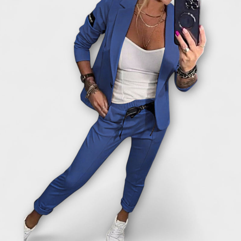 Vionne | Set elegant de top, jachetă și pantaloni