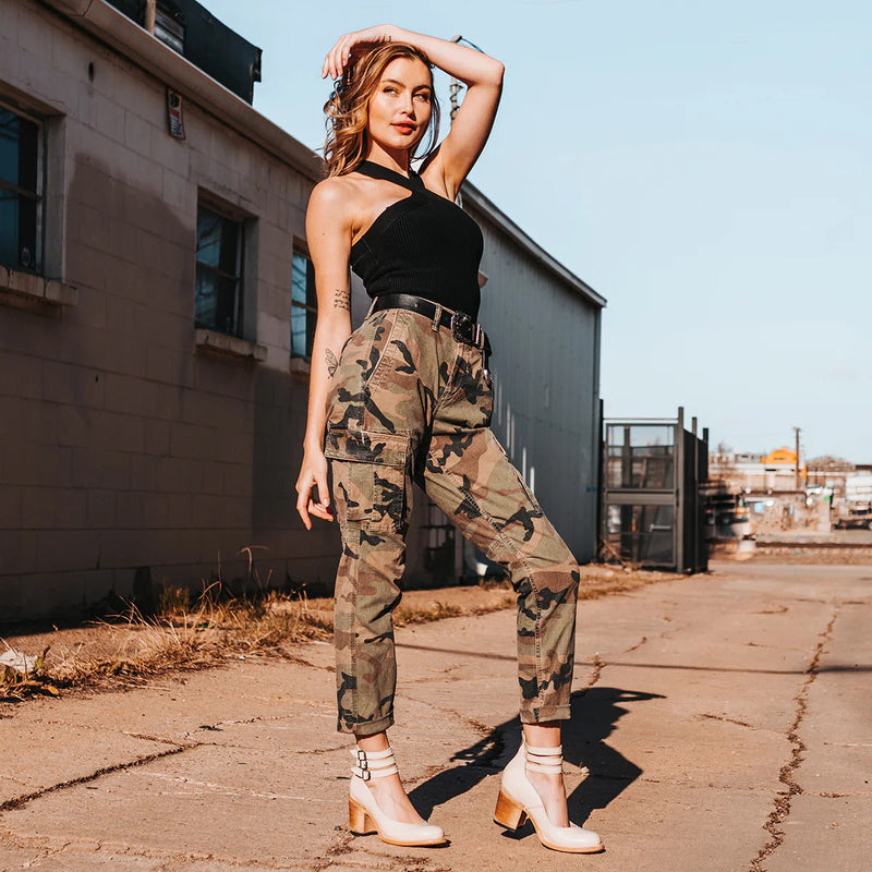 Ever - Pantofi cu toc gros și vârf rotund pentru femei