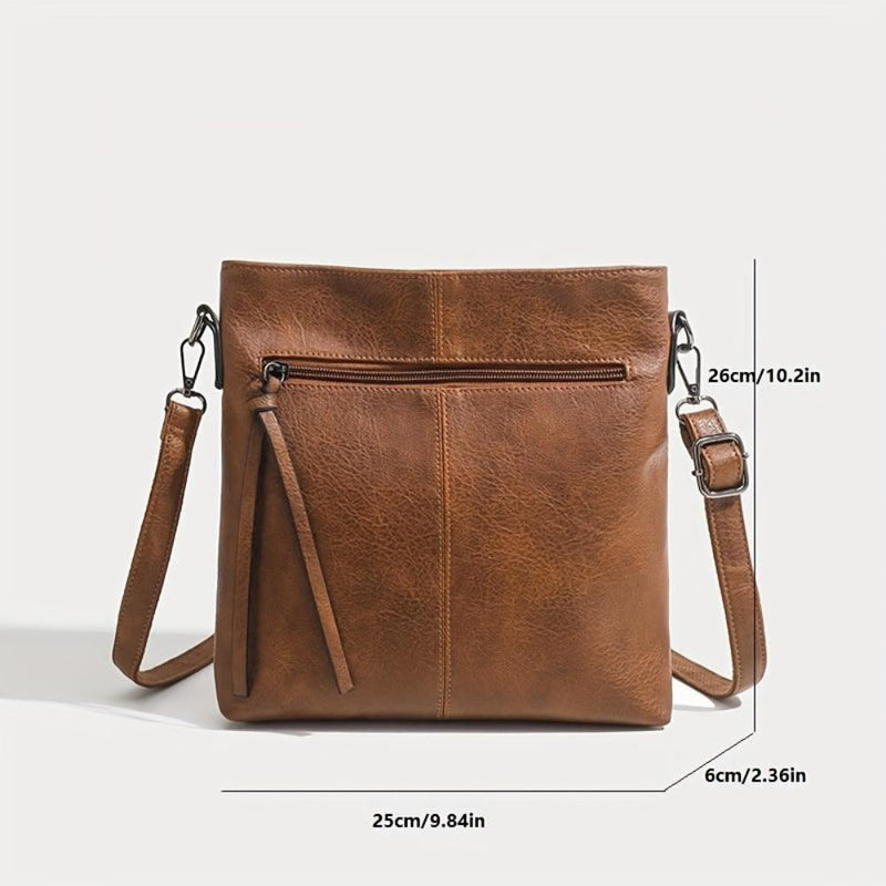 Addison™ Eleganță Simplă | Geantă Retro Pătrată Crossbody
