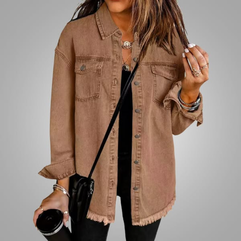 Roxanne | Jachetă casual din denim stilată