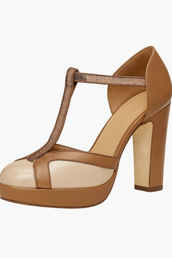 Malvina | Pantofi cu bareta în T