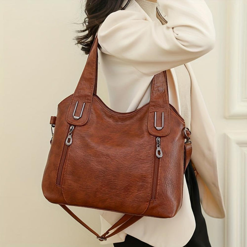 Geantă de umăr statement Lily™ Luxe I Retro Tote