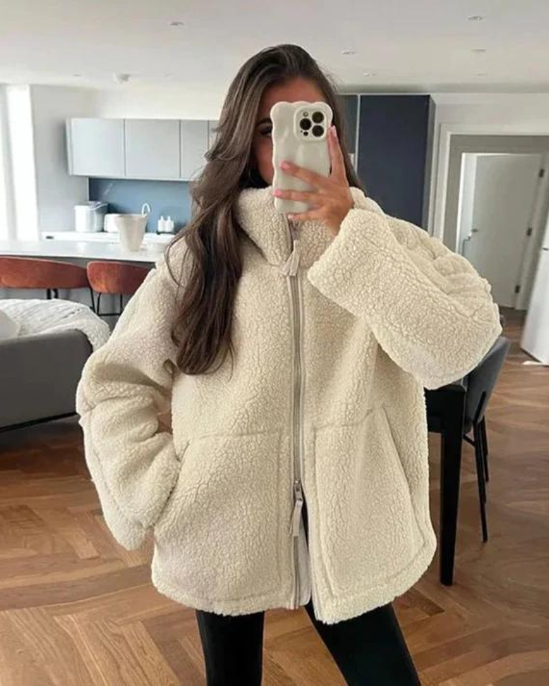 Penelope - Geacă Teddy Puffer Confortabilă