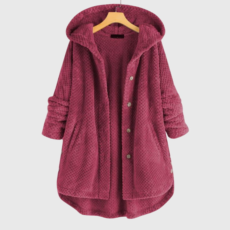 Franca™ - Jachetă din fleece cu glugă