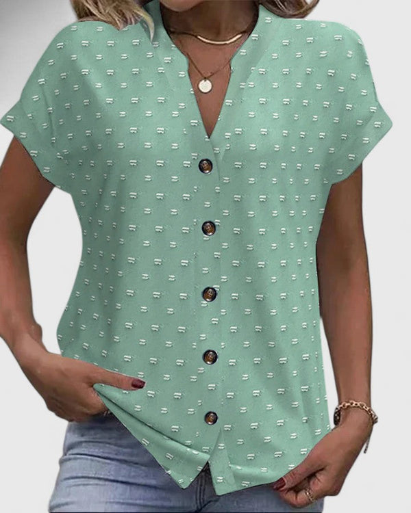 Miles | Tricou confortabil cu decolteu în V