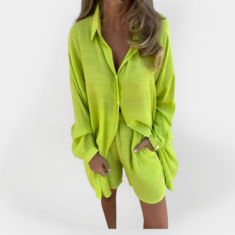 Set zilnic de bluză și pantaloni scurți