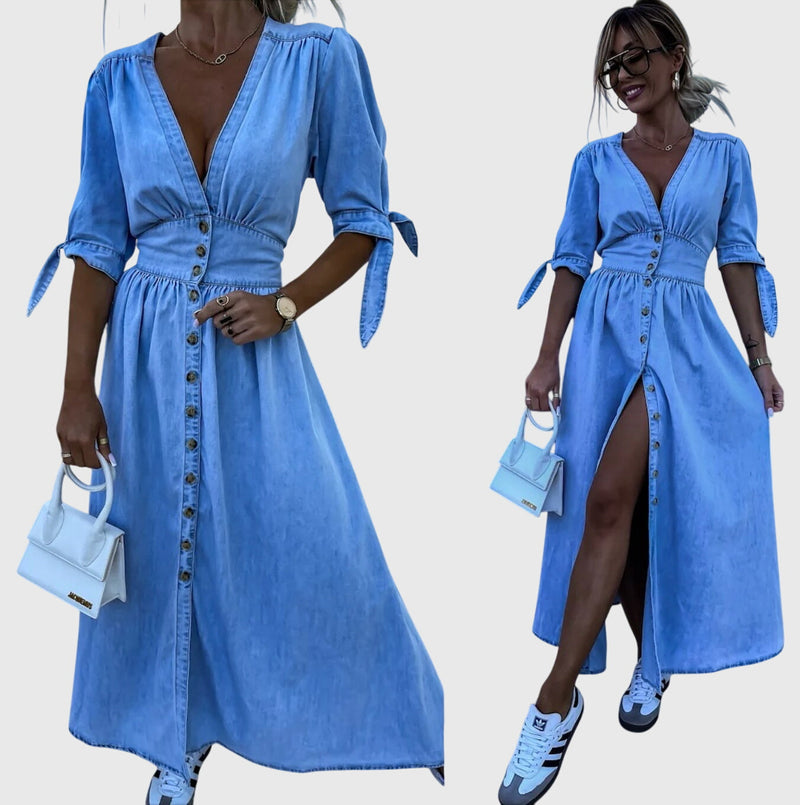 Sophia™ | Rochie elegantă din denim