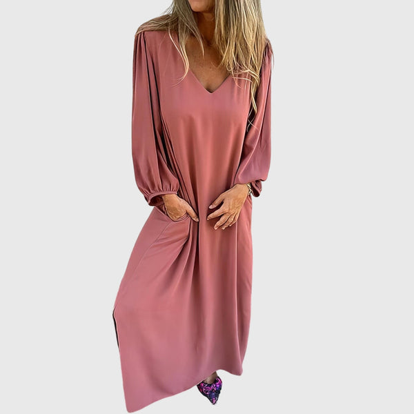 Carol™ - Rochie lungă boho cu buzunare
