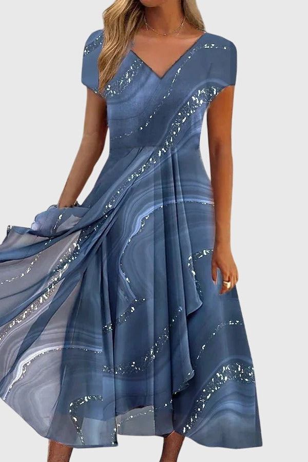 Aubrielle™ | Rochie midi fluidă