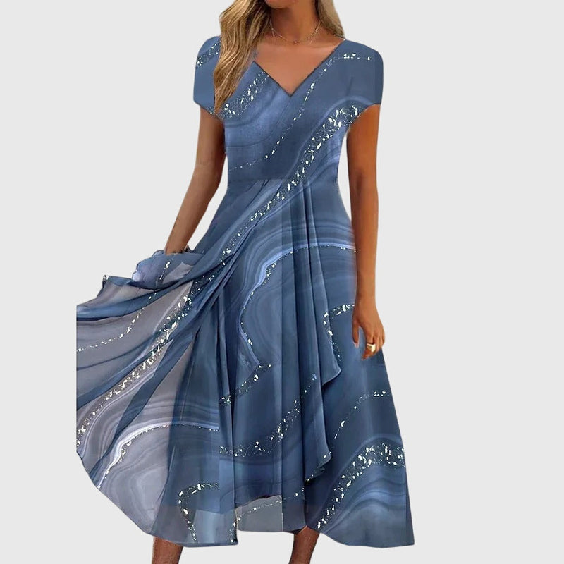 Aubrielle™ | Rochie midi fluidă