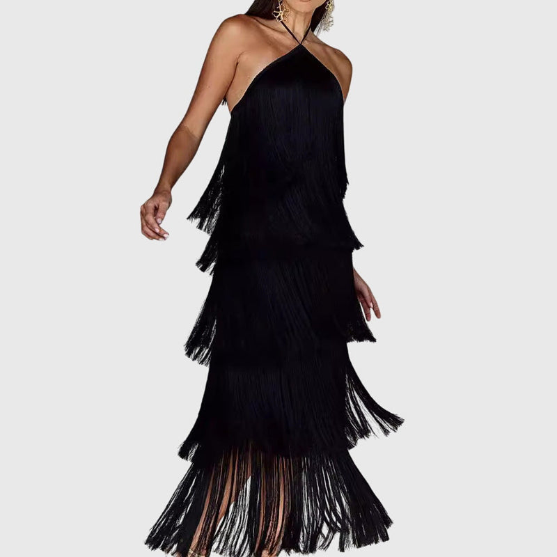 Artiselle™ - Rochie cu ciucuri