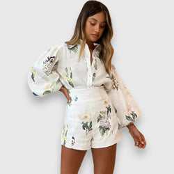 Set din două piese cu model floral vibrant