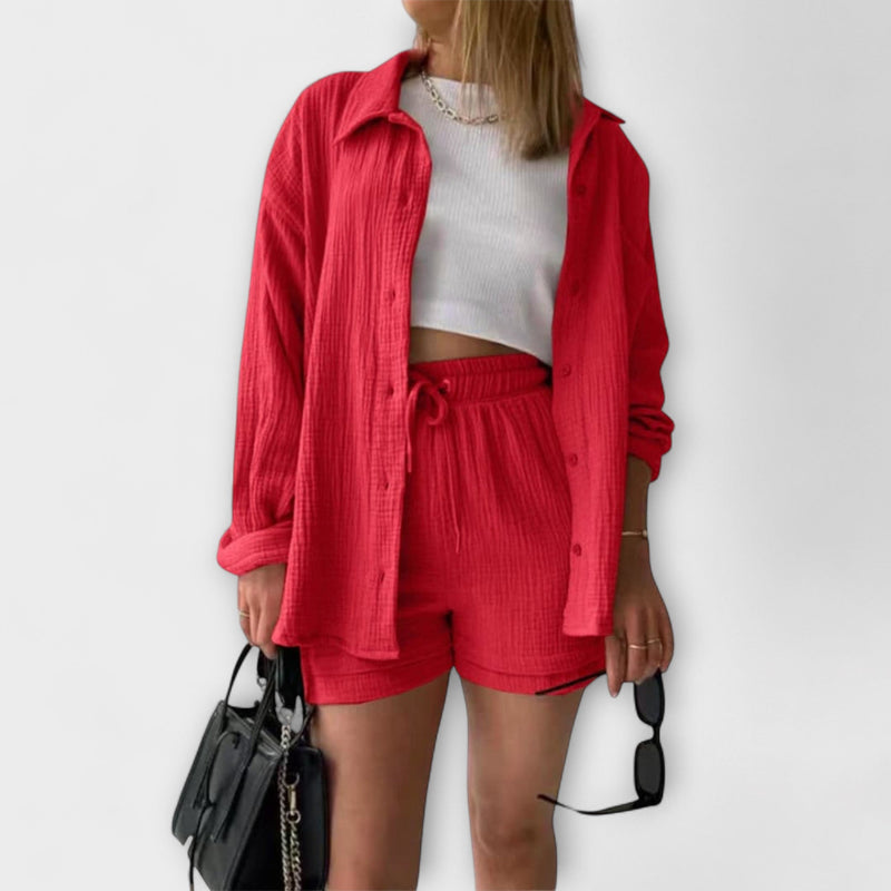 Roselina | Top și pantaloni eleganți