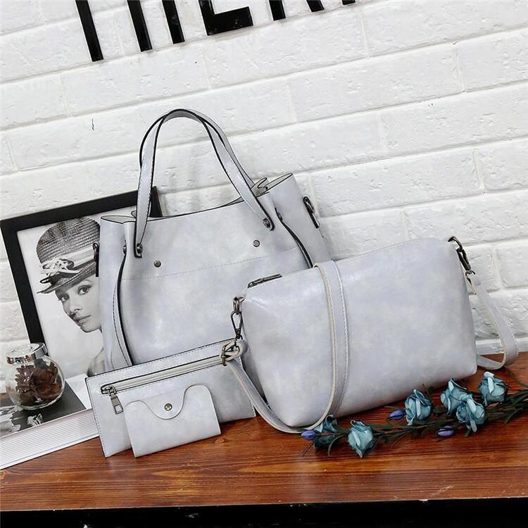 LUISE™ | Set de 4 genți vintage realizate din piele ecologică