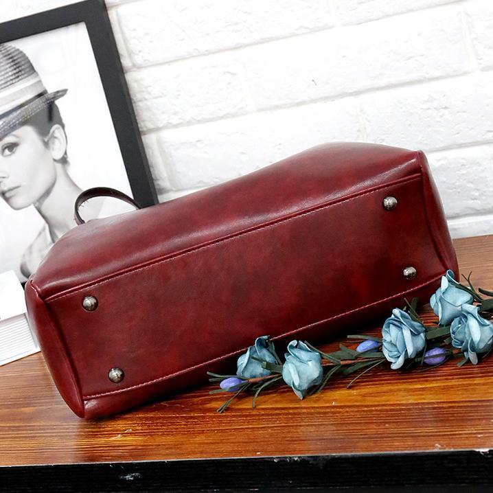 LUISE™ | Set de 4 genți vintage realizate din piele ecologică