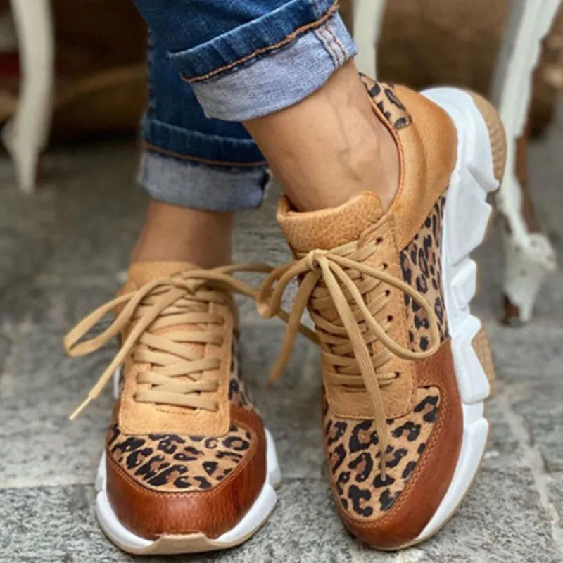 Crizzy | Adidași leopard confortabili