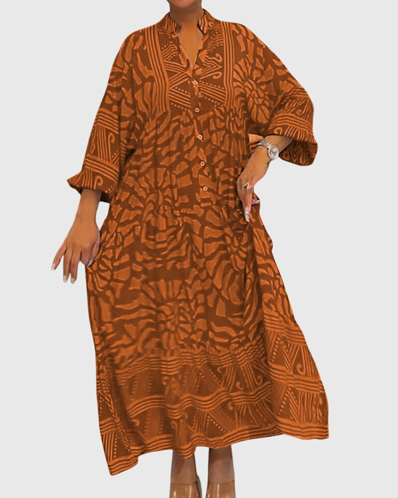 Mckinley™ | Rochie Maxi cu Imprimeu Elegant