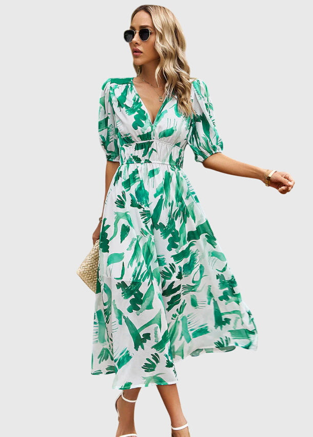 Merlin™ | Rochie midi florală avantajoasă