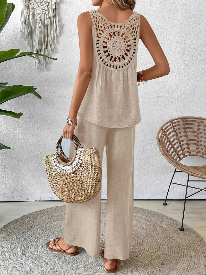 ELOWEN – TANK TOP ȘI PANTALONI CHIC PENTRU TOATĂ ZIUA