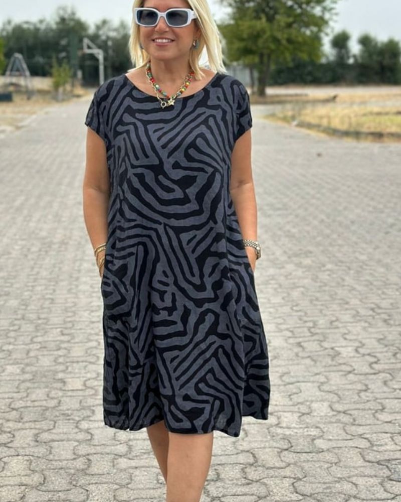 Despoina | Rochie de vară cu decolteu rotund și design frumos