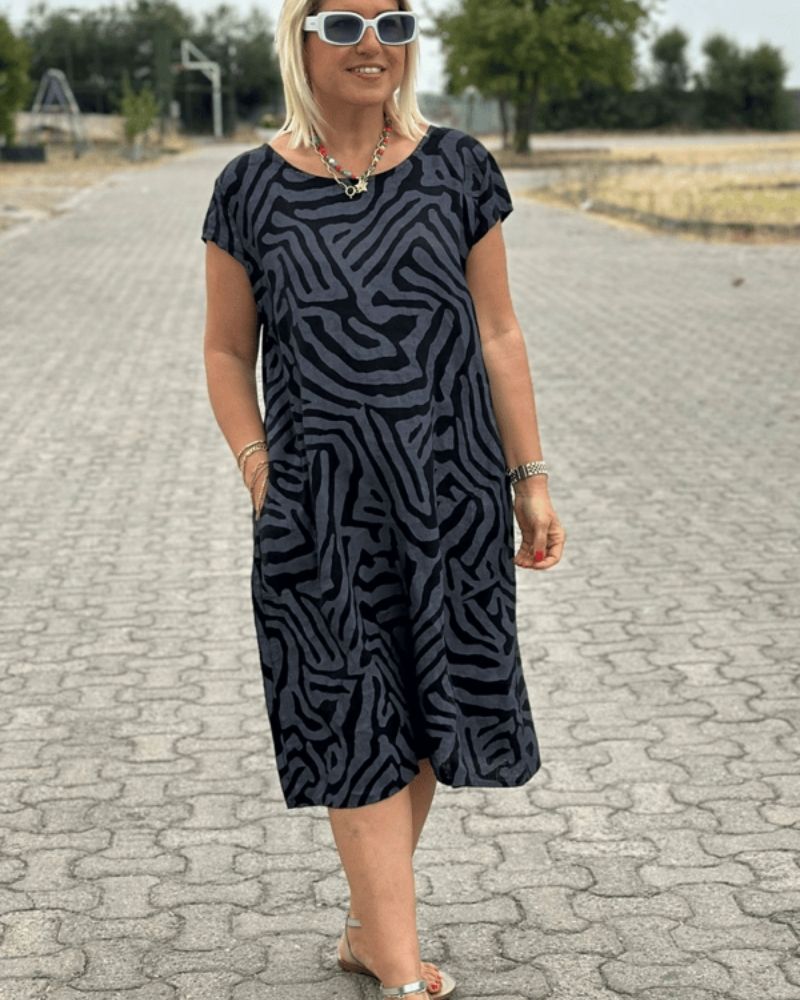 Despoina | Rochie de vară cu decolteu rotund și design frumos