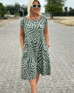 Despoina | Rochie de vară cu decolteu rotund și design frumos
