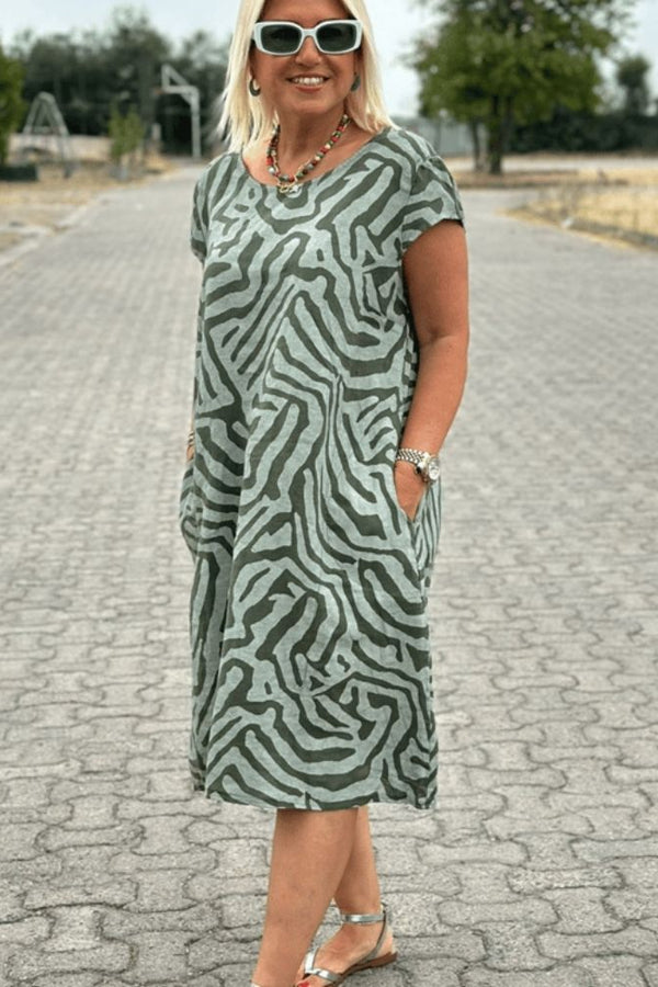 Despoina | Rochie de vară cu decolteu rotund și design frumos