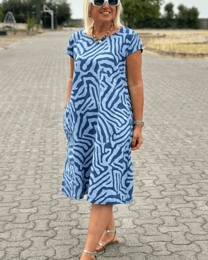 Despoina | Rochie de vară cu decolteu rotund și design frumos