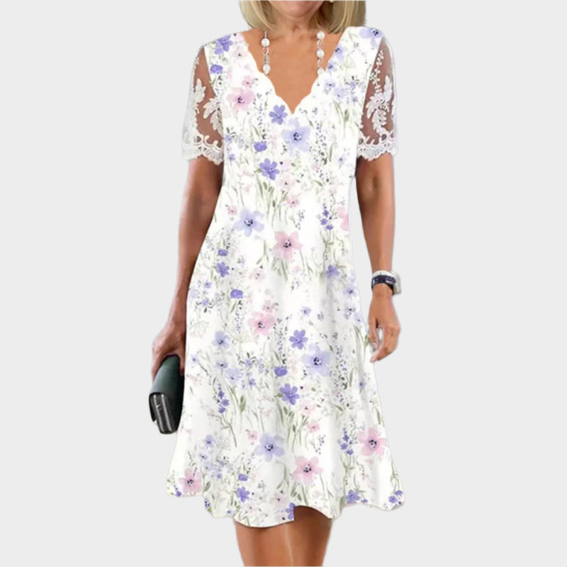 Rochie midi romantică