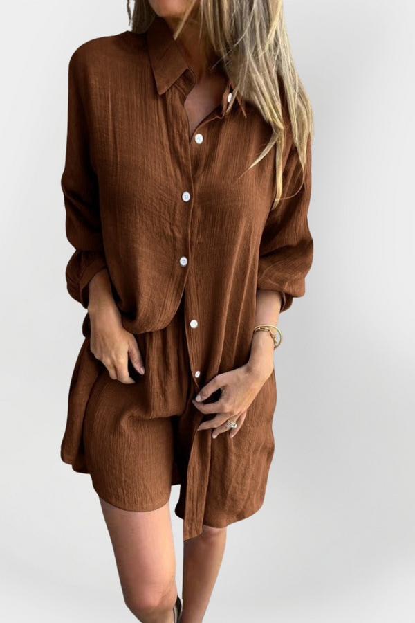 Set zilnic de bluză și pantaloni scurți