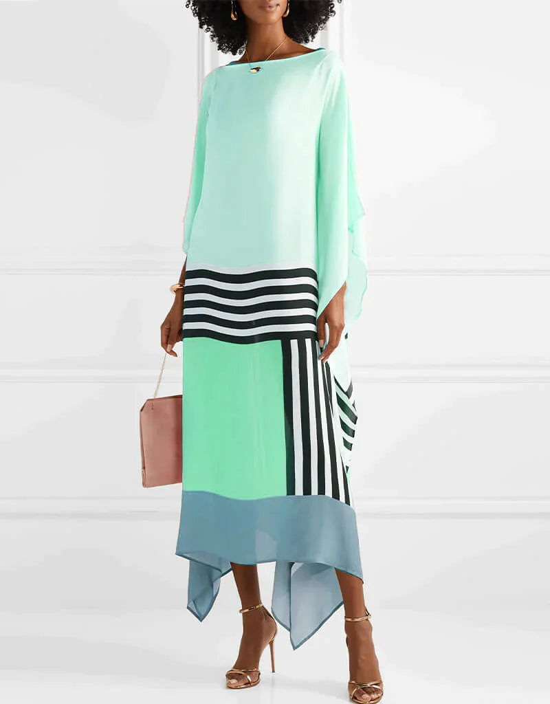 Rilinda | Kaftan elegant cu imprimeu geometric