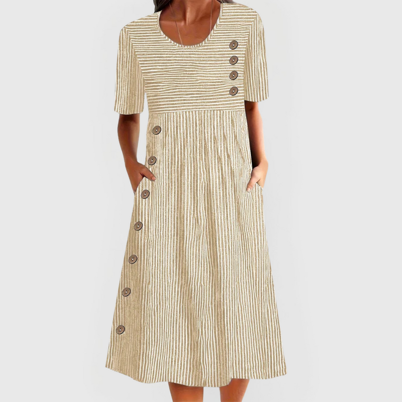 Rochie midi în dungi Wanda™
