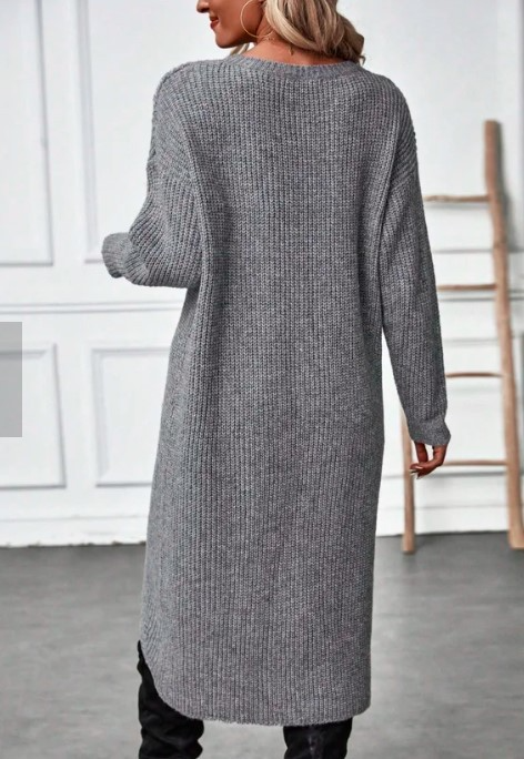 Olivia - Rochie lungă tricotată