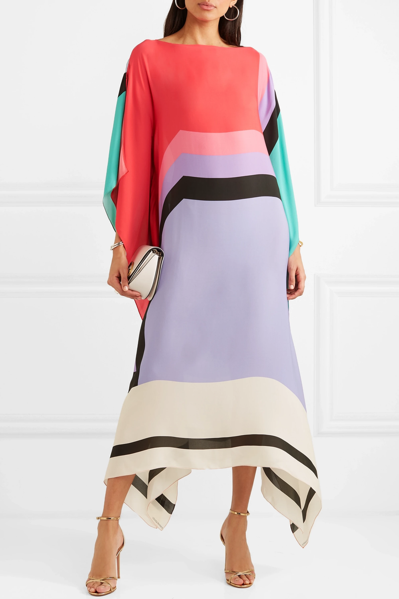 Rilinda | Kaftan elegant cu imprimeu geometric