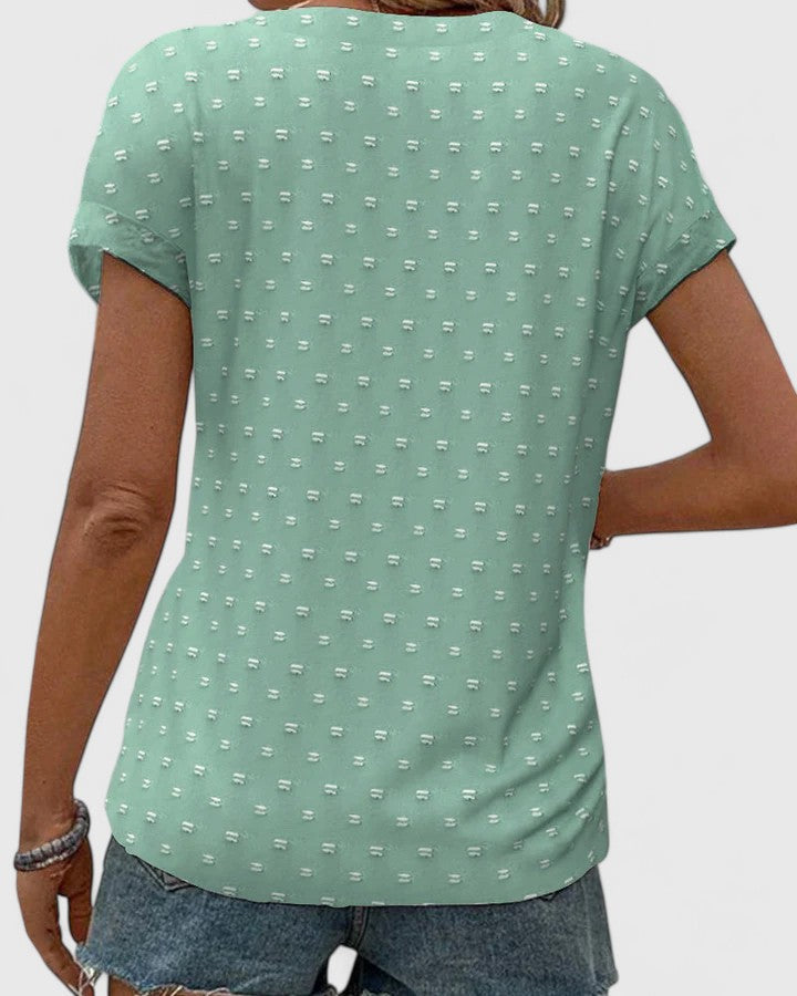 Miles | Tricou confortabil cu decolteu în V