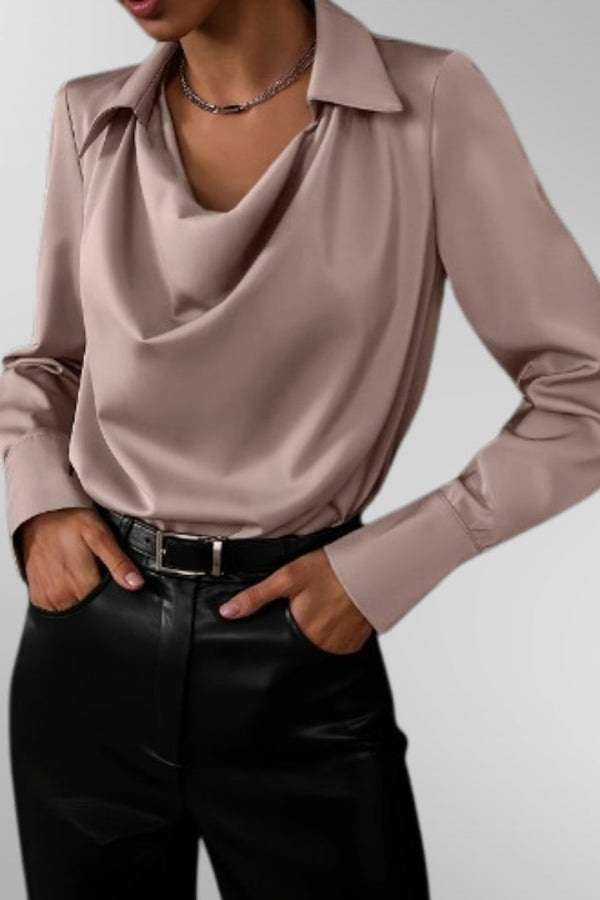 Violet™ | Bluza elegantă din satin