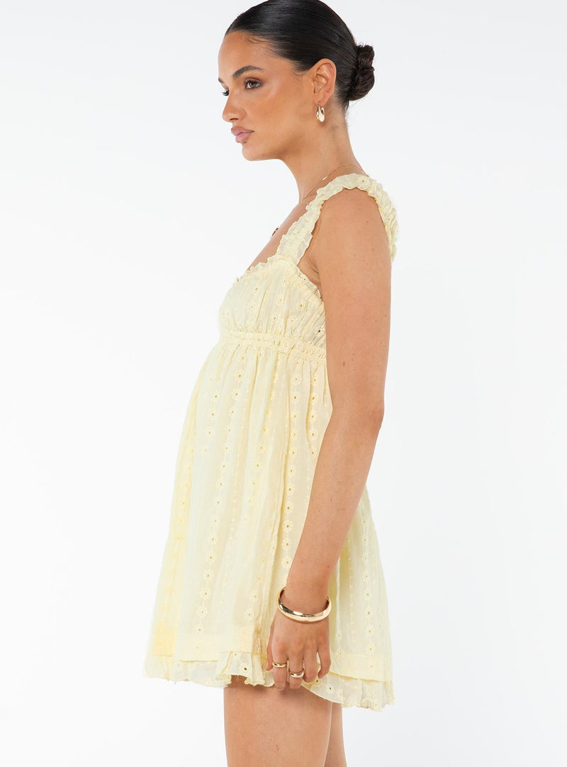 Rochie Mini Carlita Galbenă