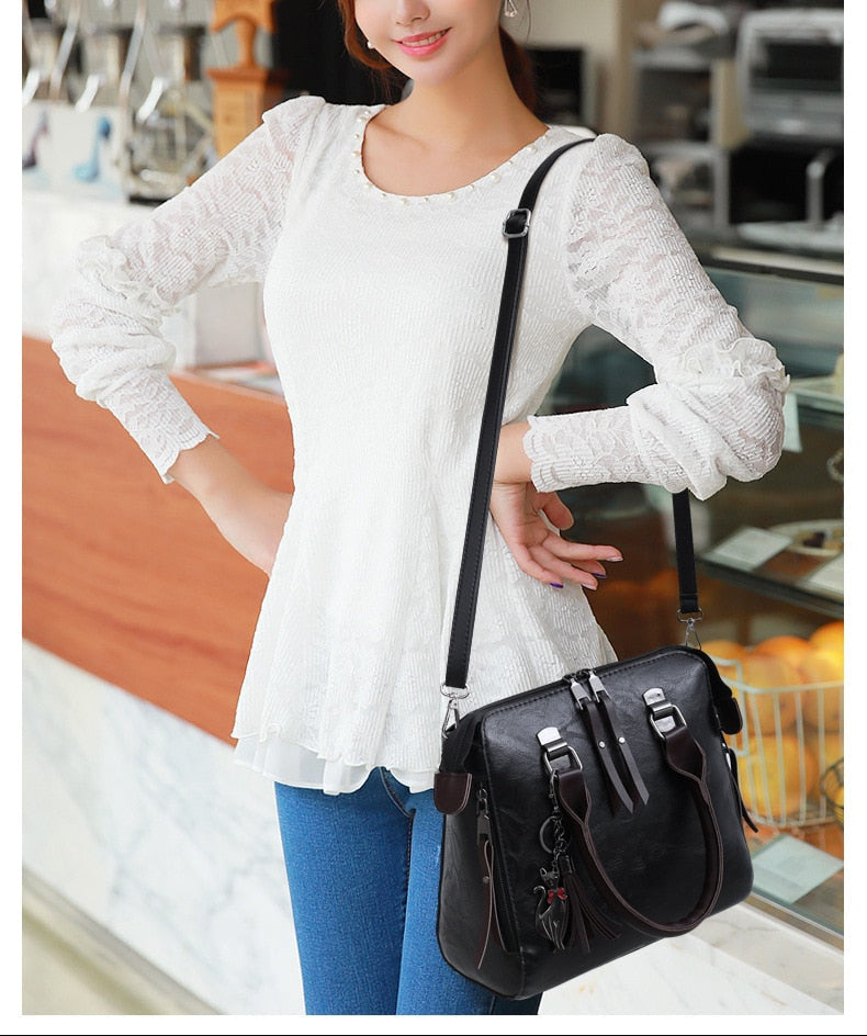 Avery™ - Set de genți de lux cu ciucuri