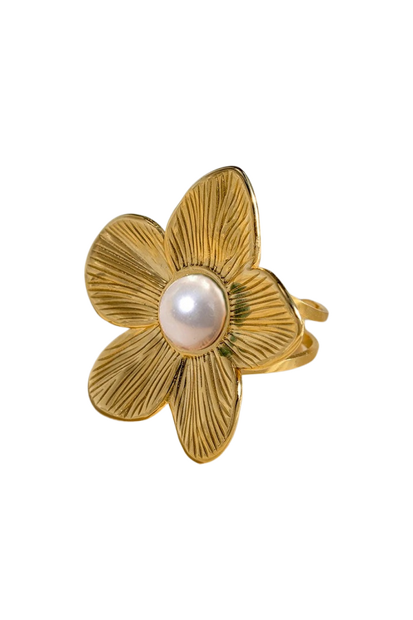 Inel reglabil cu floare Thalia
