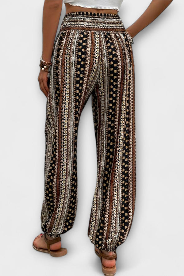 Pantaloni cu design etnografic