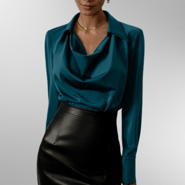 Violet™ | Bluza elegantă din satin