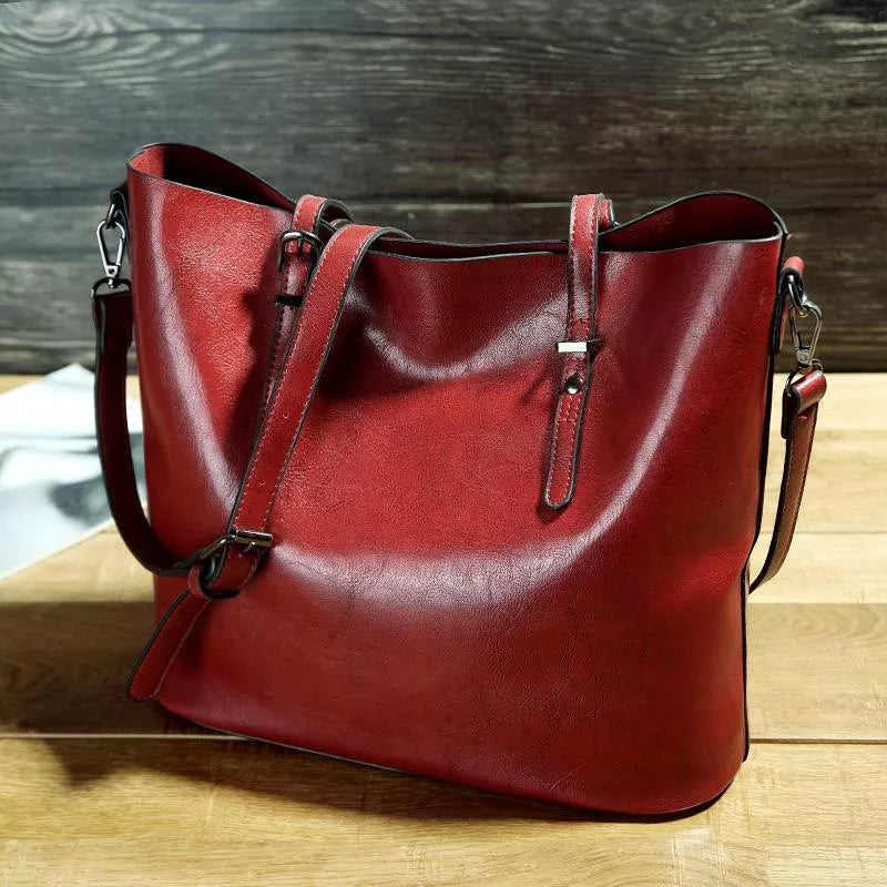 NICOLE™ | Geantă Vintage de Umăr din Piele Ecologică