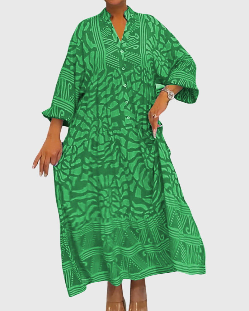 Mckinley™ | Rochie Maxi cu Imprimeu Elegant