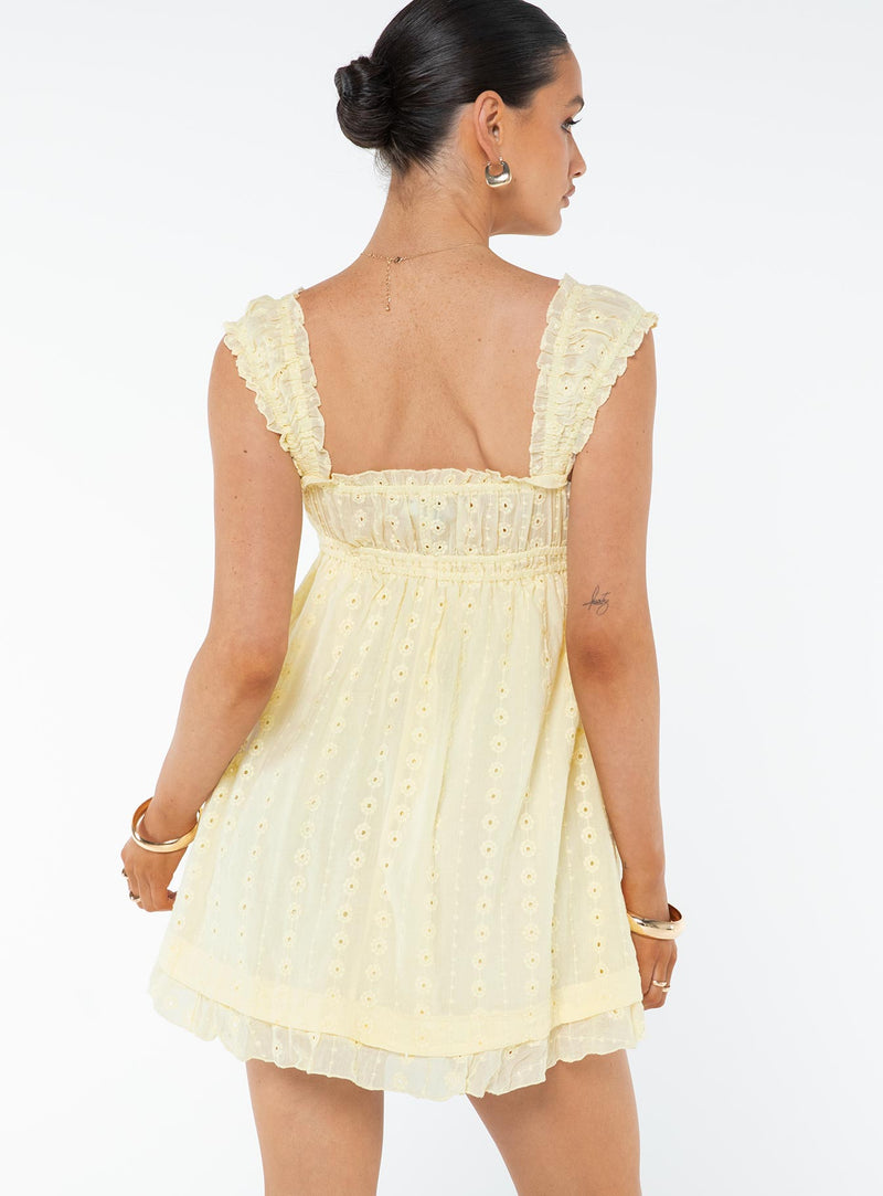 Rochie Mini Carlita Galbenă