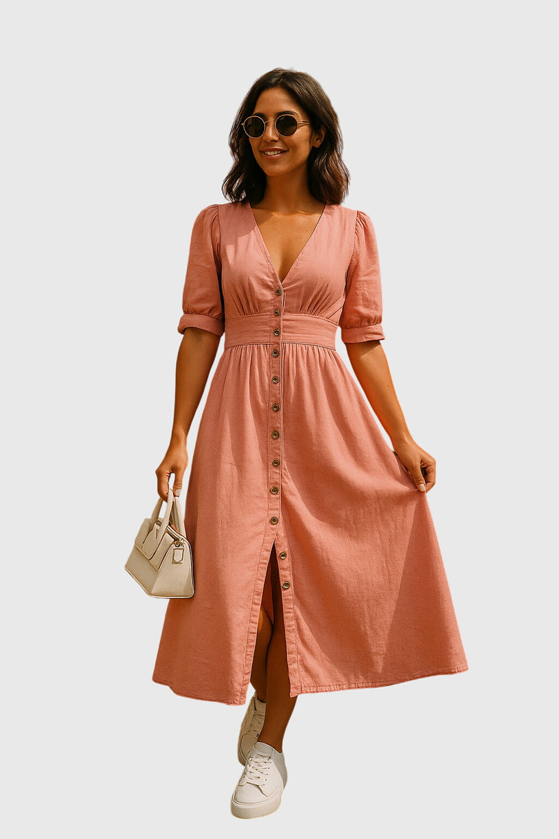 Jacqueline™ | Rochie elegantă din denim