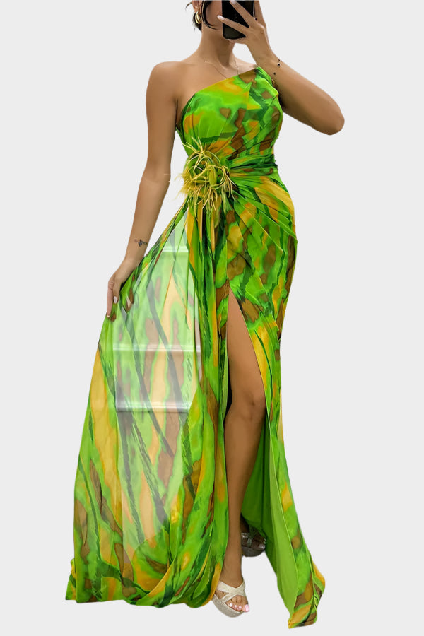 Rochie aerisită colorată